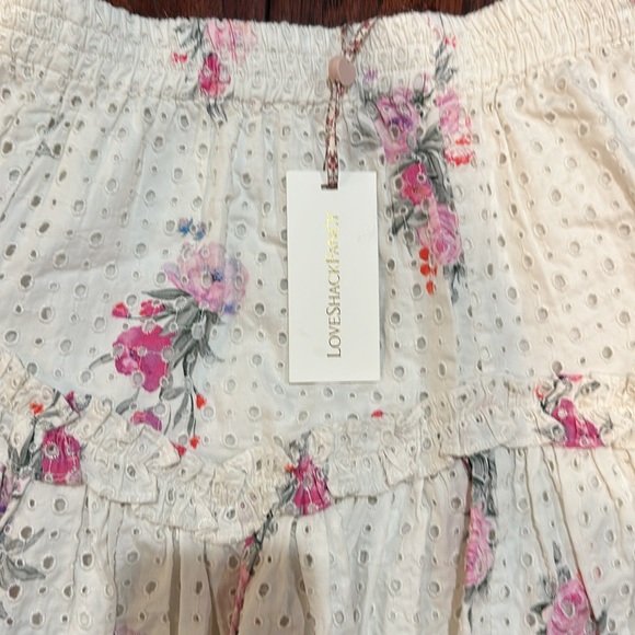 Brand New Love Shack Fancy Eyelet floral skirt! Preppy! - Picture 2 of 2